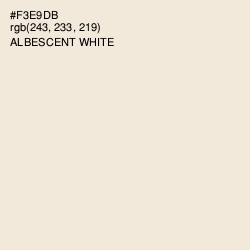 #F3E9DB - Albescent White Color Image